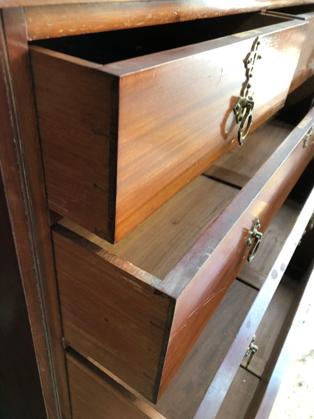 Mahogany 2 over 3 Chest of Drawers