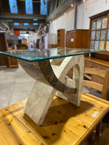 GHC - Vintage Tiled Marble Side Table By Tsaro