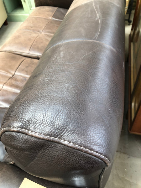 Italian Leather 3 Seater Sofa