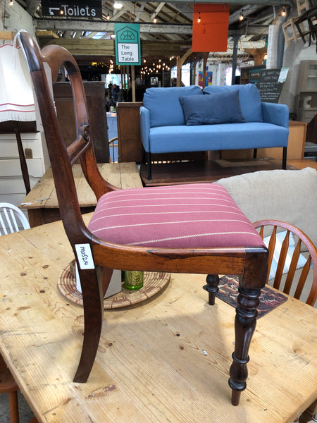 Antique Mahogany Balloon Back Chair