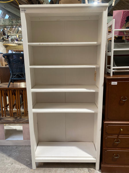 Tall White Bookcase