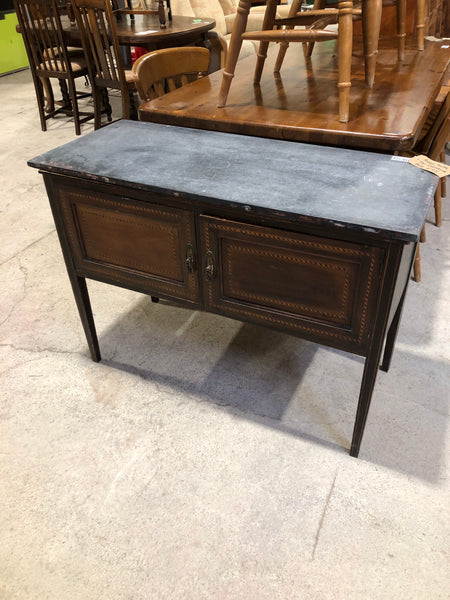 Antique Marble Top Walnut Washstand Base