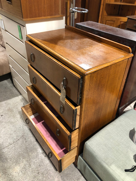 Vintage Tallboy Chest of 4 Drawers