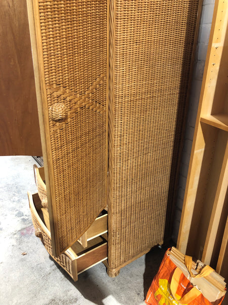 Wicker Double Wardrobe