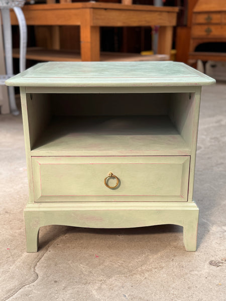 Painted Stag Minstrel Bedside Table