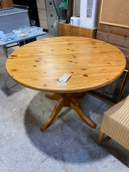 Pine Pedestal Dining Table