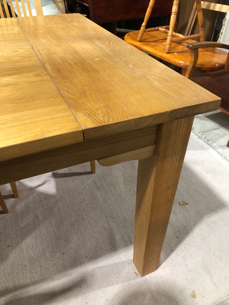 Oak Veneer Dining Table & 6 Chairs - REF