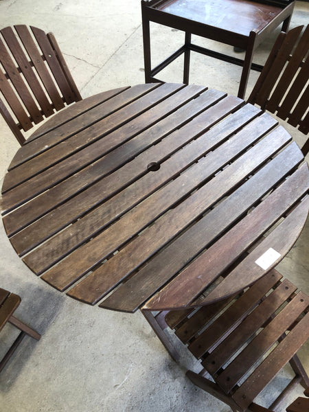 Teak Outdoor Table & 4 Chairs