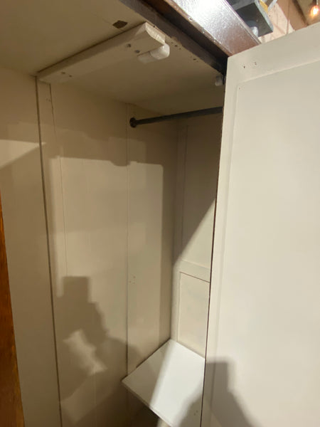 Vintage Oak Wardrobe with Mirror