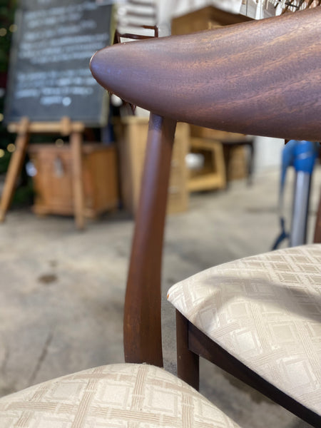 Set of four Mid Century Greaves & Thomas of London Teak Dining Chairs