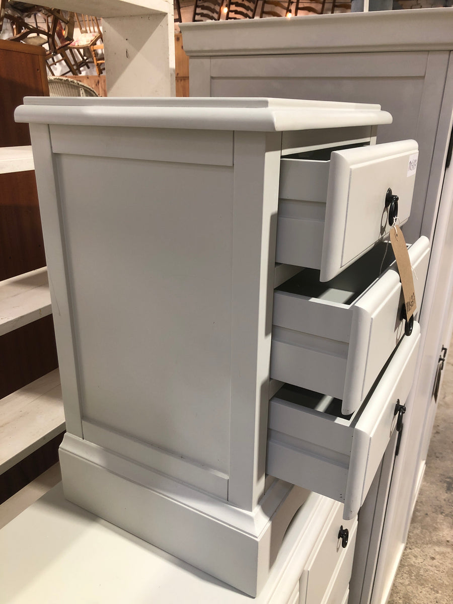French Style Grey Bedside Table – The Home Remedy Stroud