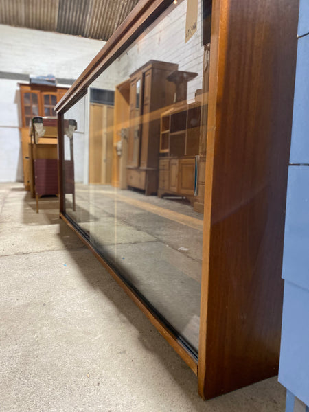 Teak Extra Wide Low Display Bookcase