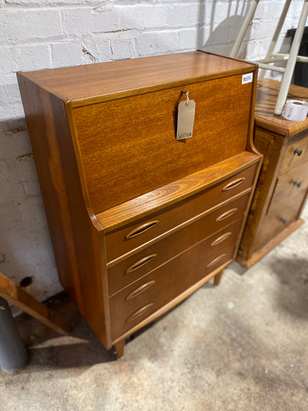 Vintage Mid Century Jentique Teak Writing Bureau