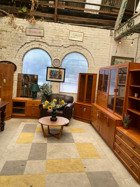 Mid Century G-Plan Teak Chest of Drawers and Shelf Unit GHC