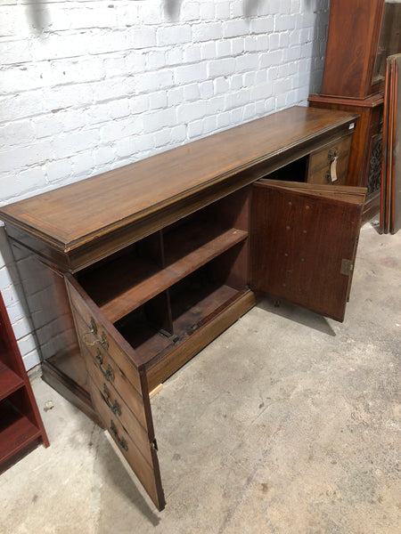 Large Antique Sideboard with False Drawers