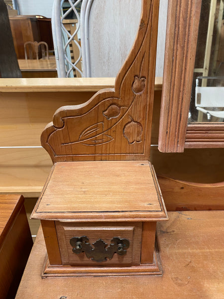 Pine Dresser Chest with Mirror