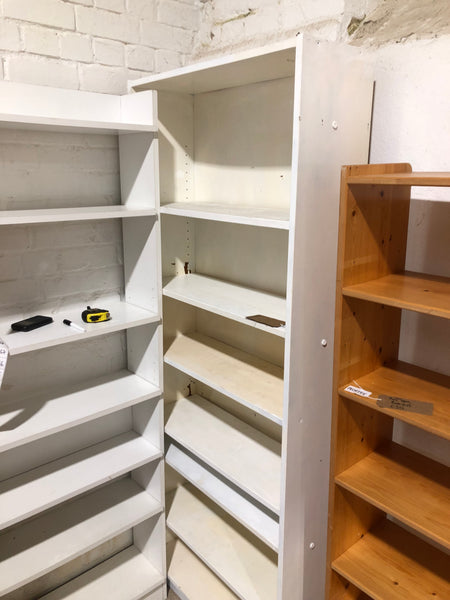 GHC - Tall White Wooden Bookshelf