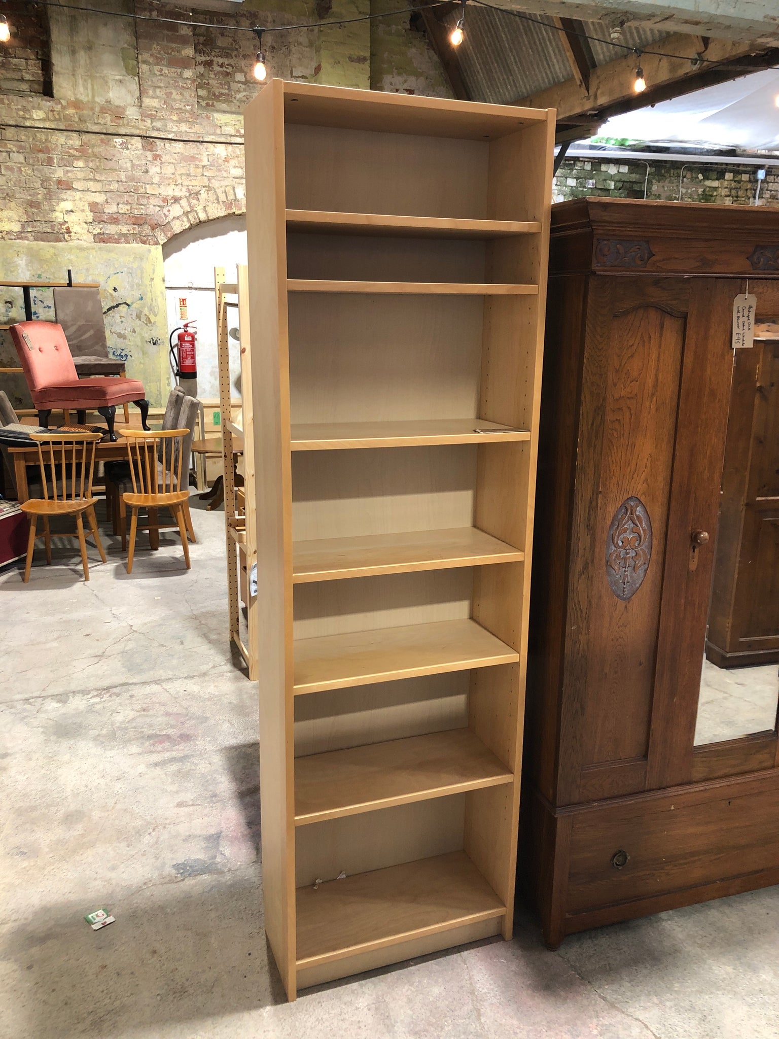 Tall Veneer Bookcase
