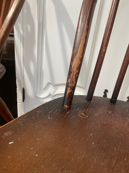 Four Ercol Fleur de Lys Dining Chairs