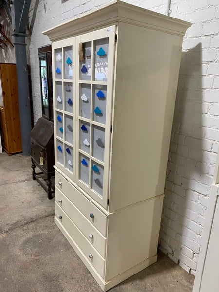 White Storage Cupboard with drawers