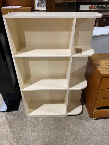 White Curved Edge Bookcase