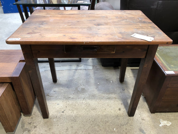 Small Antique Rustic Pine Desk