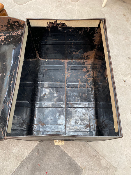 Antique Metal Pirates Treasure Chest