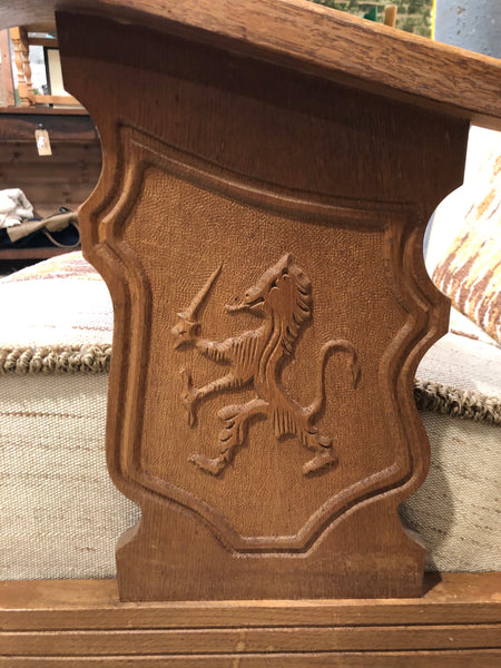Griffin Detail Oak Lounge Chair