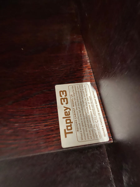Tapley 33 Record Cabinet + Shelf