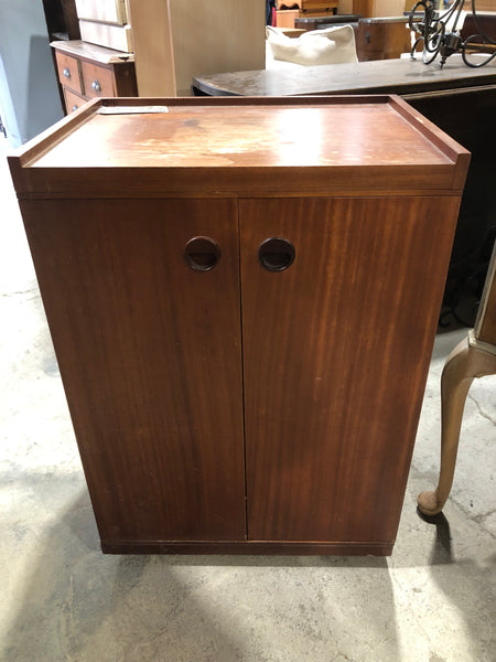Teak Vinyl Record Cabinet - GHC