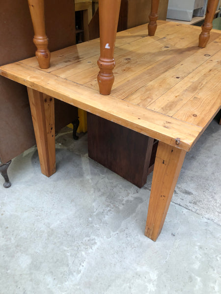 Large Heavy Duty Pine Dining Table
