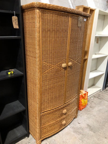 Wicker Double Wardrobe