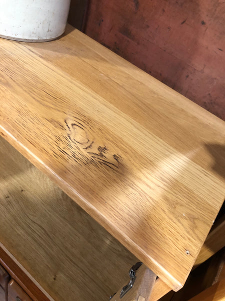 Oak Veneer Storage Cupboard