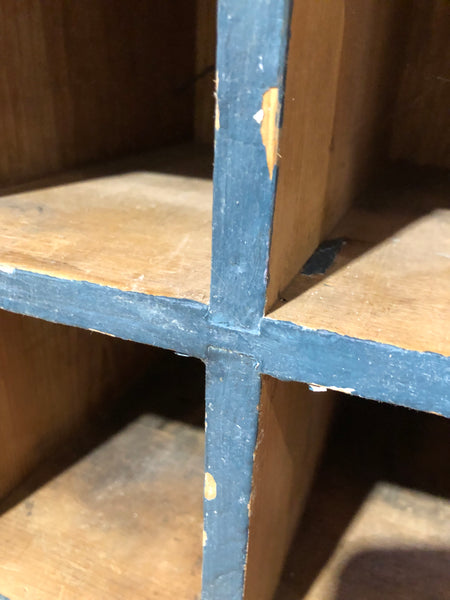 Rustic Painted Storage Shelf