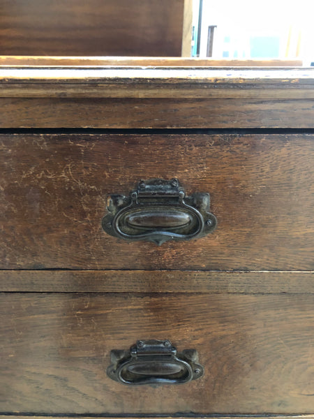 Antique Stained Oak Chest of Drawers