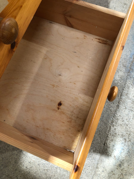 Pine 3 Drawer Desk