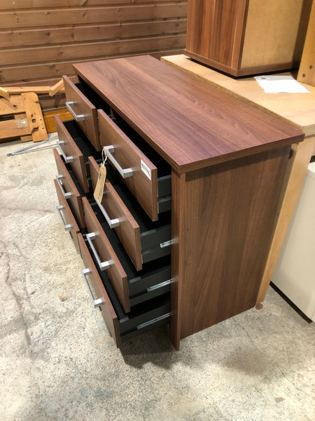 Veneer Compact 8 Drawer Sideboard
