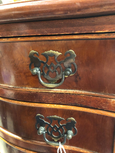 Antique Mahogany Serpentine Small chest of drawers