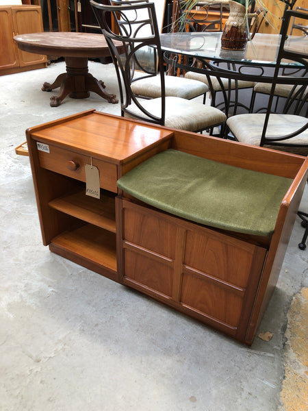 Mid Century Nathan Teak Telephone Seat