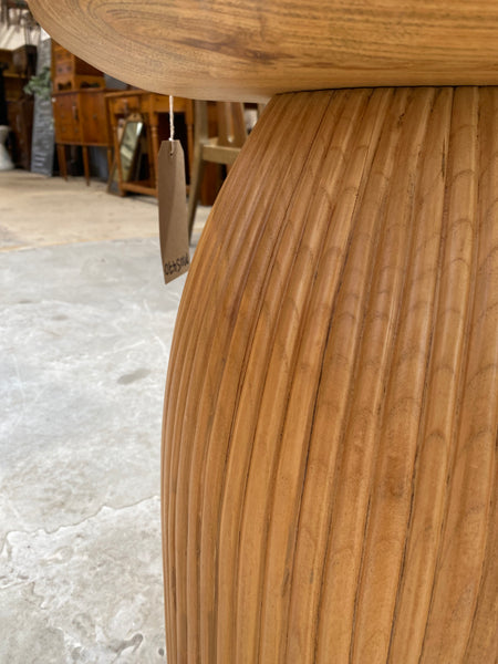 Charles Orchard Carved Round Side Table