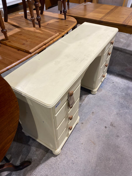 Yellow Painted Pine Desk