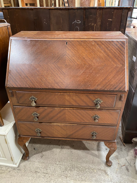 Queen Anne Style Writing Bureau Desk