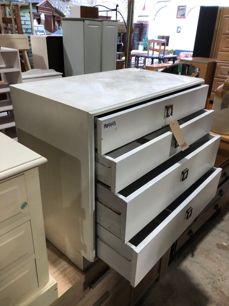 White Chest of 4 Drawers