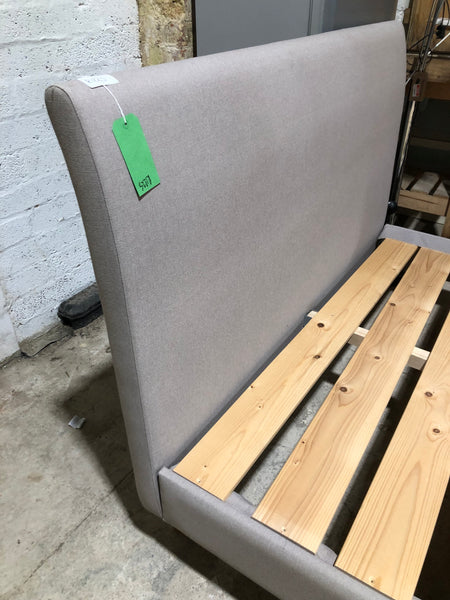 REF - Grey Fabric Kingsize Bedframe