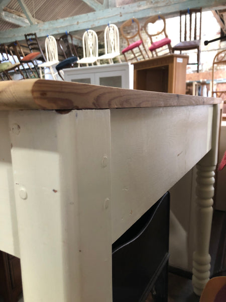 Small Pale Pine Console Table