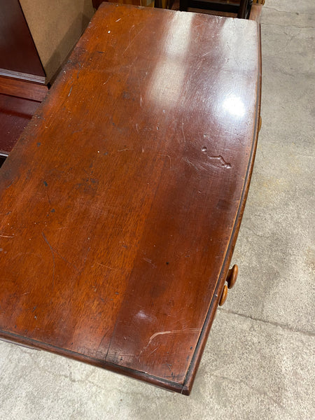 Antique Bow-Front Chest of 5 Drawers