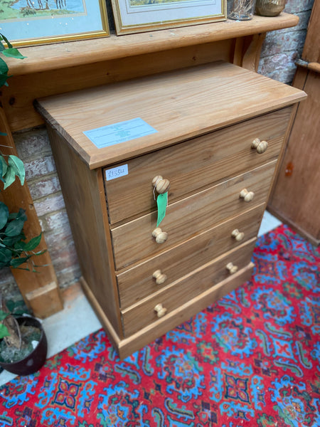 REF - Pine Tallboy Chest of Drawers