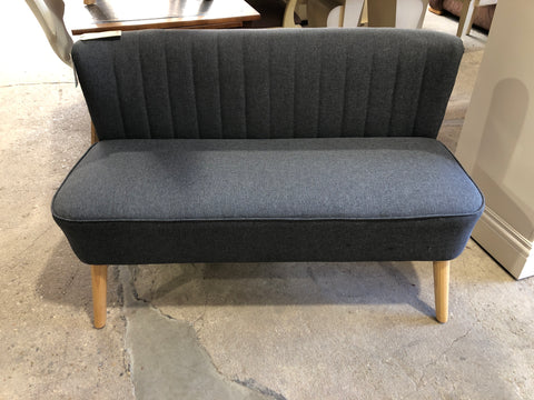 Small 2 Seater Grey Loveseat