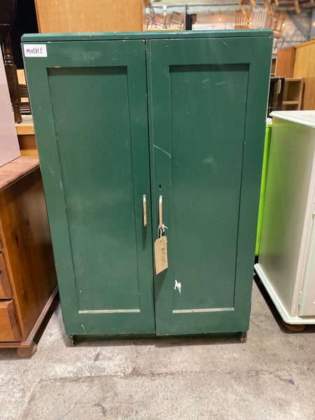 Vintage Green Storage Cabinet