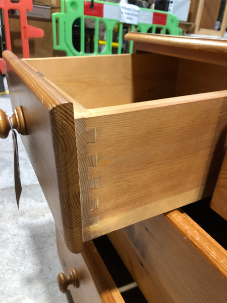Solid Pine Eight Drawer Sideboard Chest of Drawers
